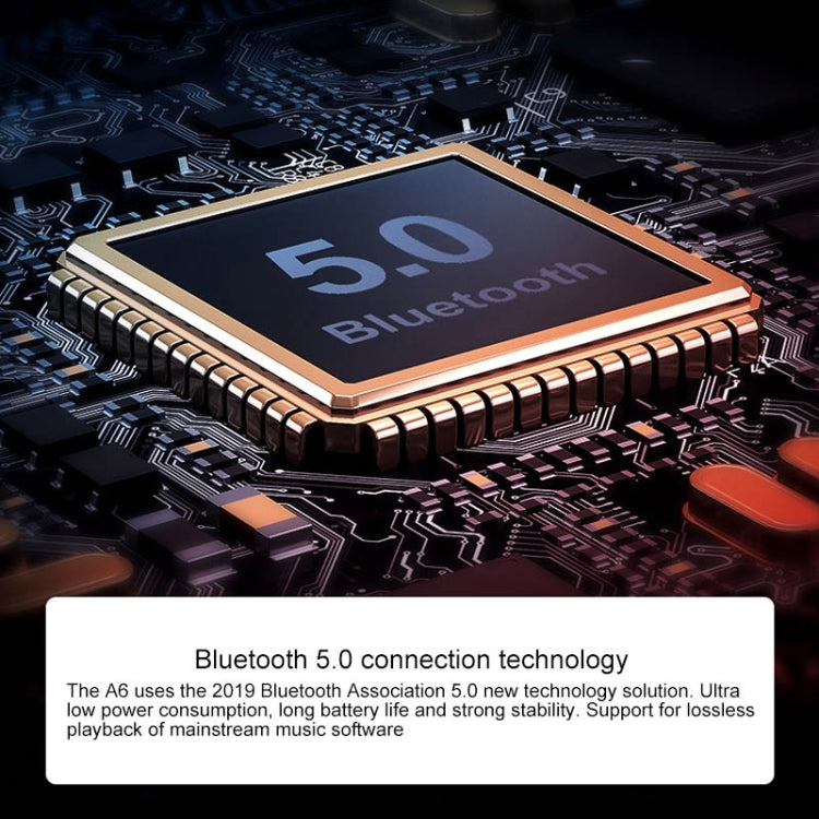Écouteurs sans fil Bluetooth 5.0 tactiles A6 TWS avec boîtier de charge et écran LED intelligent, assistant vocal, connexion mémoire et appels HD, A6 noir, A6 bleu, A6 argent